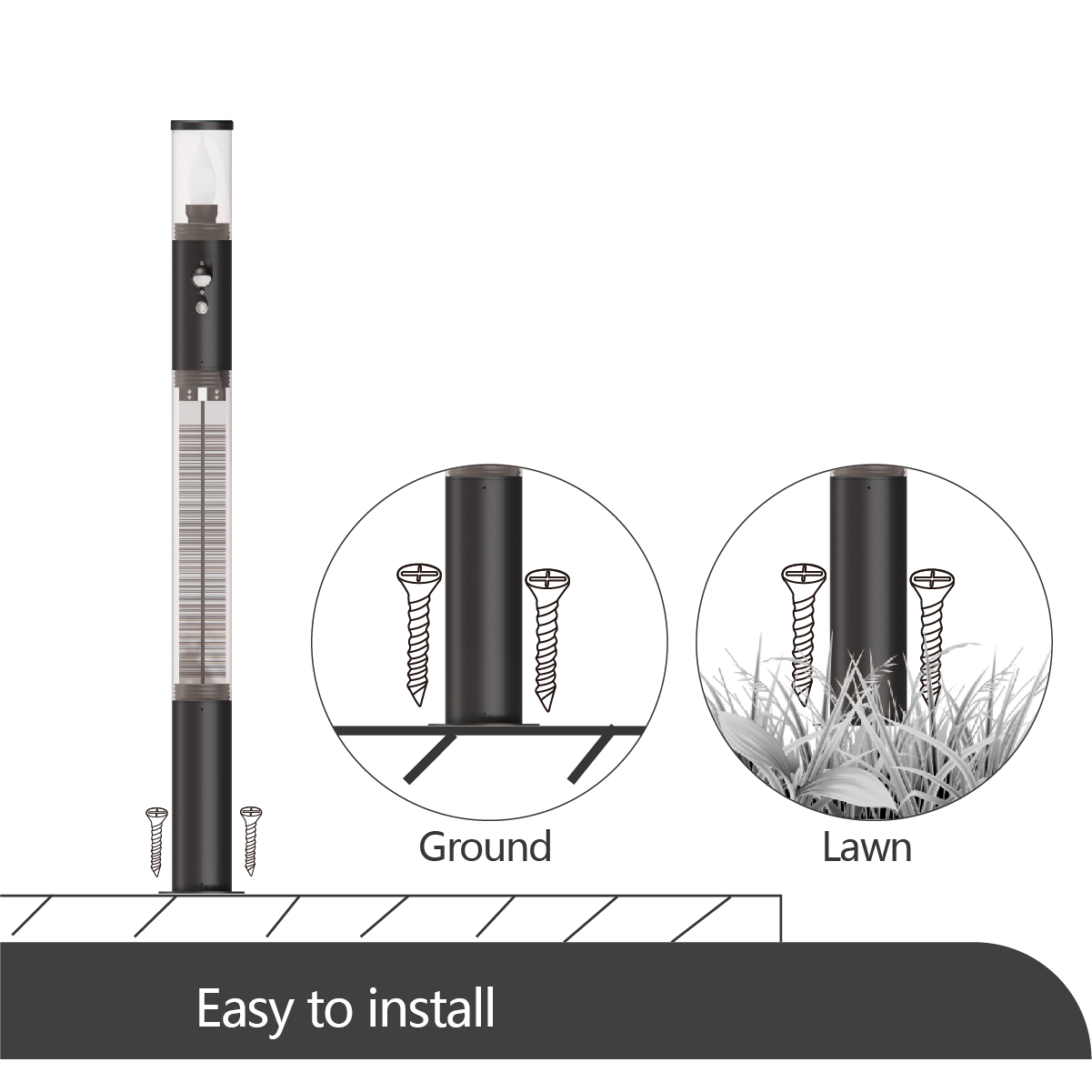 太阳能草坪灯-FLAME